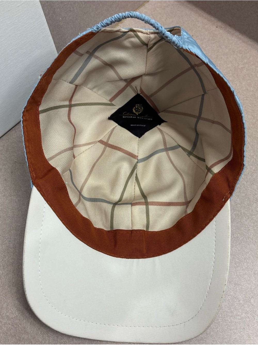 Loro Piana Storm System Sky Blue Baseball Cap Used Excellent Condition Medium - Picture 6 of 9